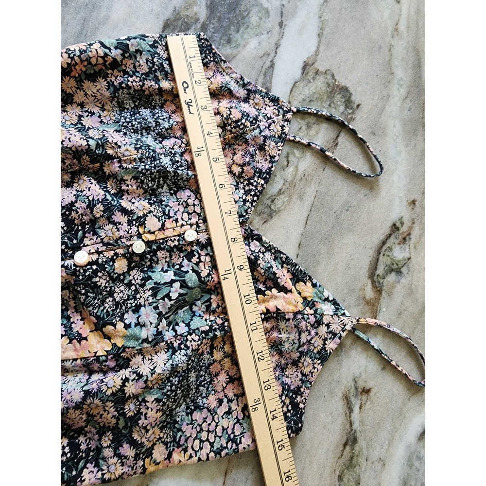American Eagle Corset Crop Top Floral Y2K Boho Festival Bralette XS - Picture 7 of 8